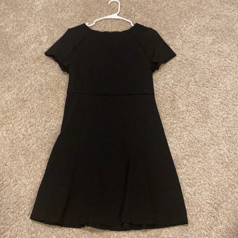 Black J-Crew dress. Fit & Flare. Size 10